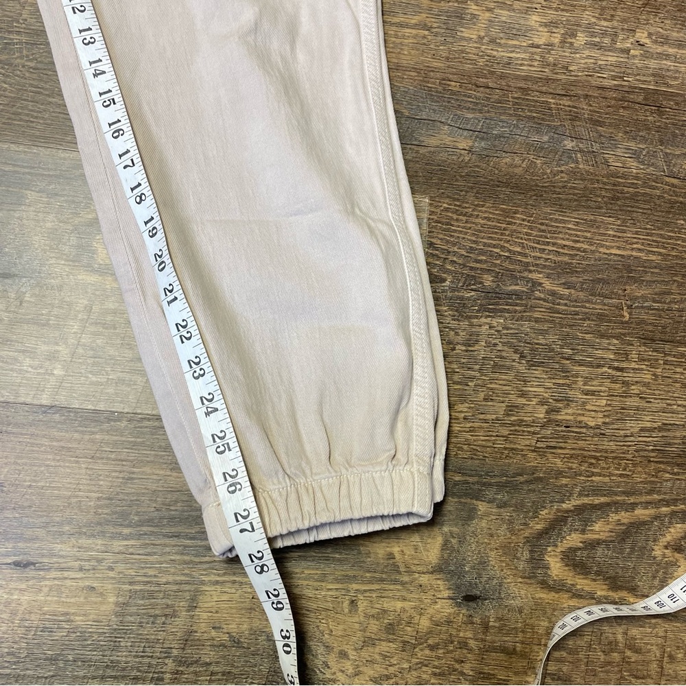 American Eagle AE Jogger Pants Jeans Size 10 Khaki Beige Drawstring - Picture 6 of 11